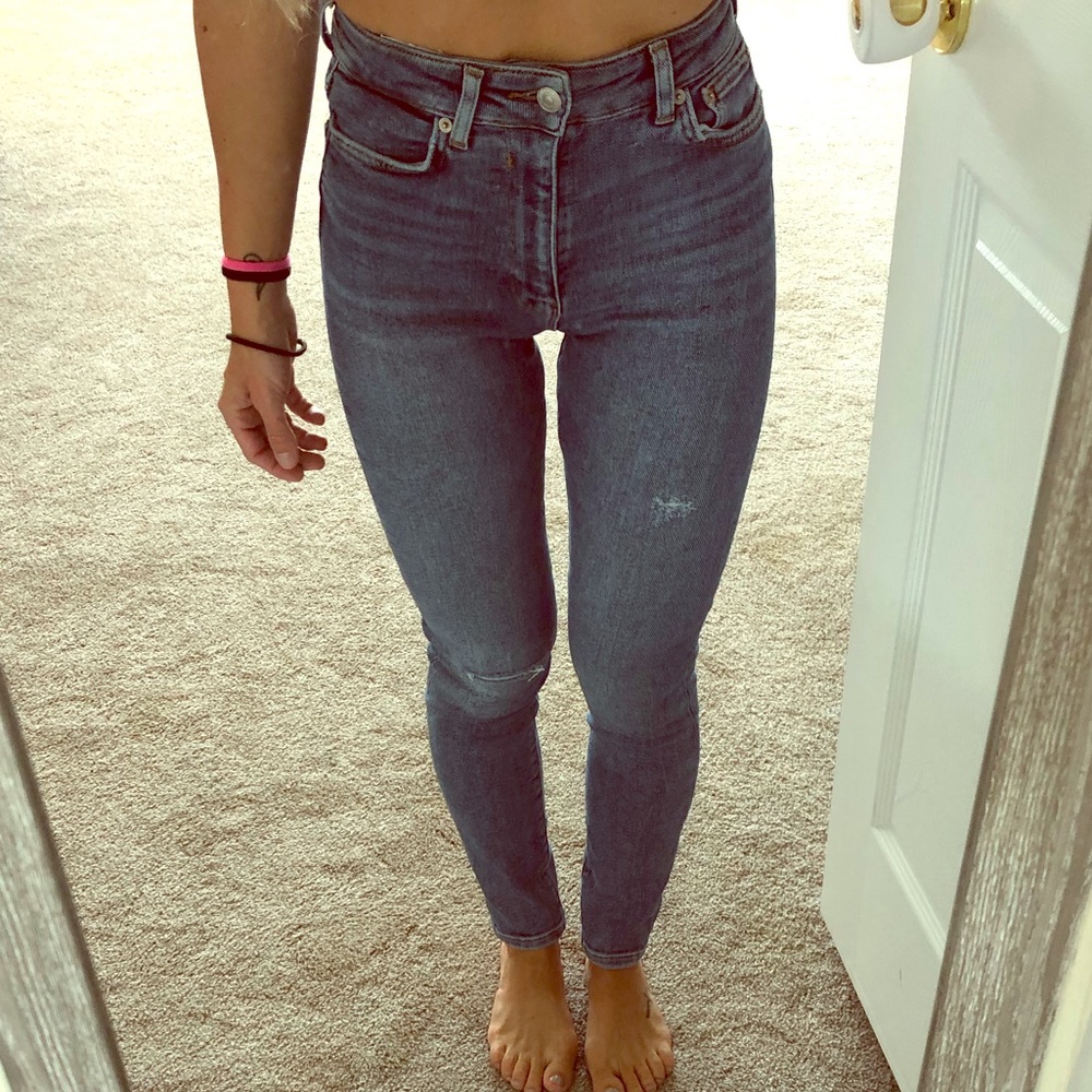 Zara Super High Waisted Skinny Jeans
